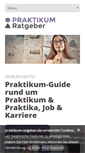Mobile Screenshot of praktikum-ratgeber.de
